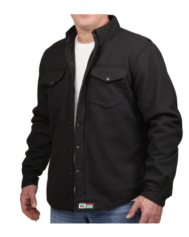 Kevlar Flannel Riding Shirt – Black