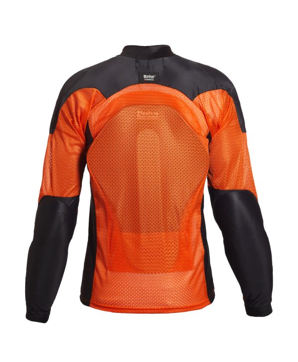 All-Season Airtex Armored Riding Shirt - Orange | Bohn Body Armor