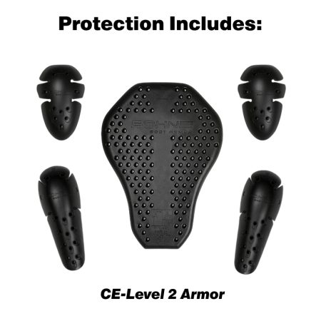 Armored Kevlar Soft-Shell Motorcycle Jacket w/ CE-Level 2 Armor