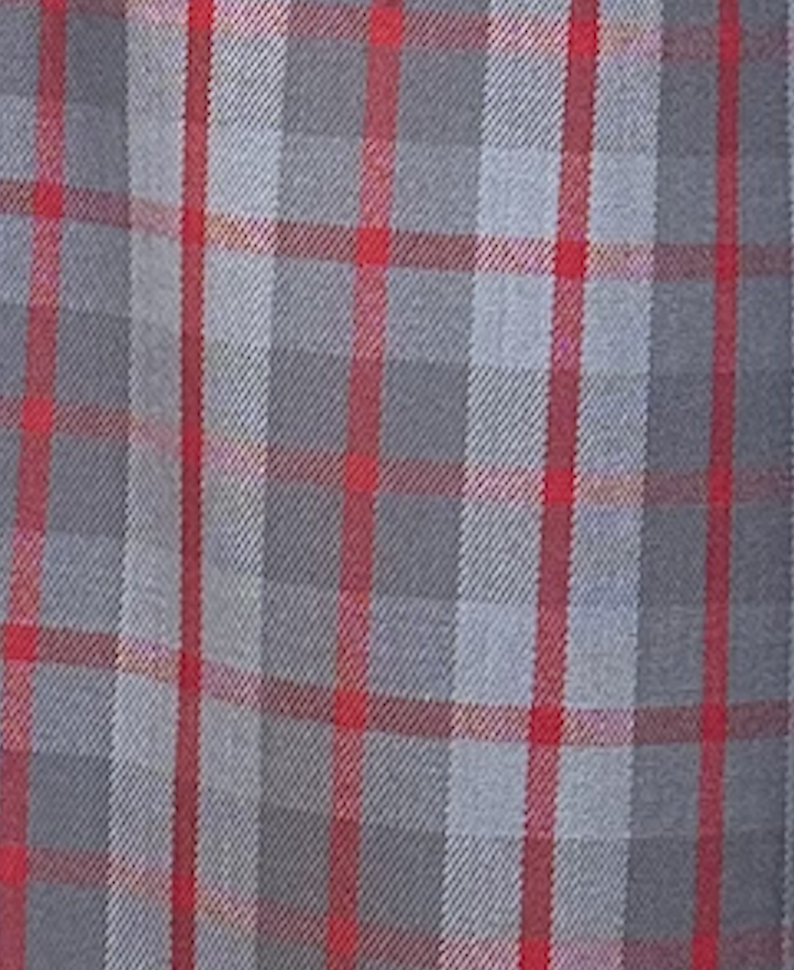 Motorcycle Flannel | Grey + Red Plaid | CE-Level 2