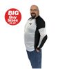 Bohn Body Armor - Big Guy Sizes - Black and white Armored Protective Motorcycle Shirt